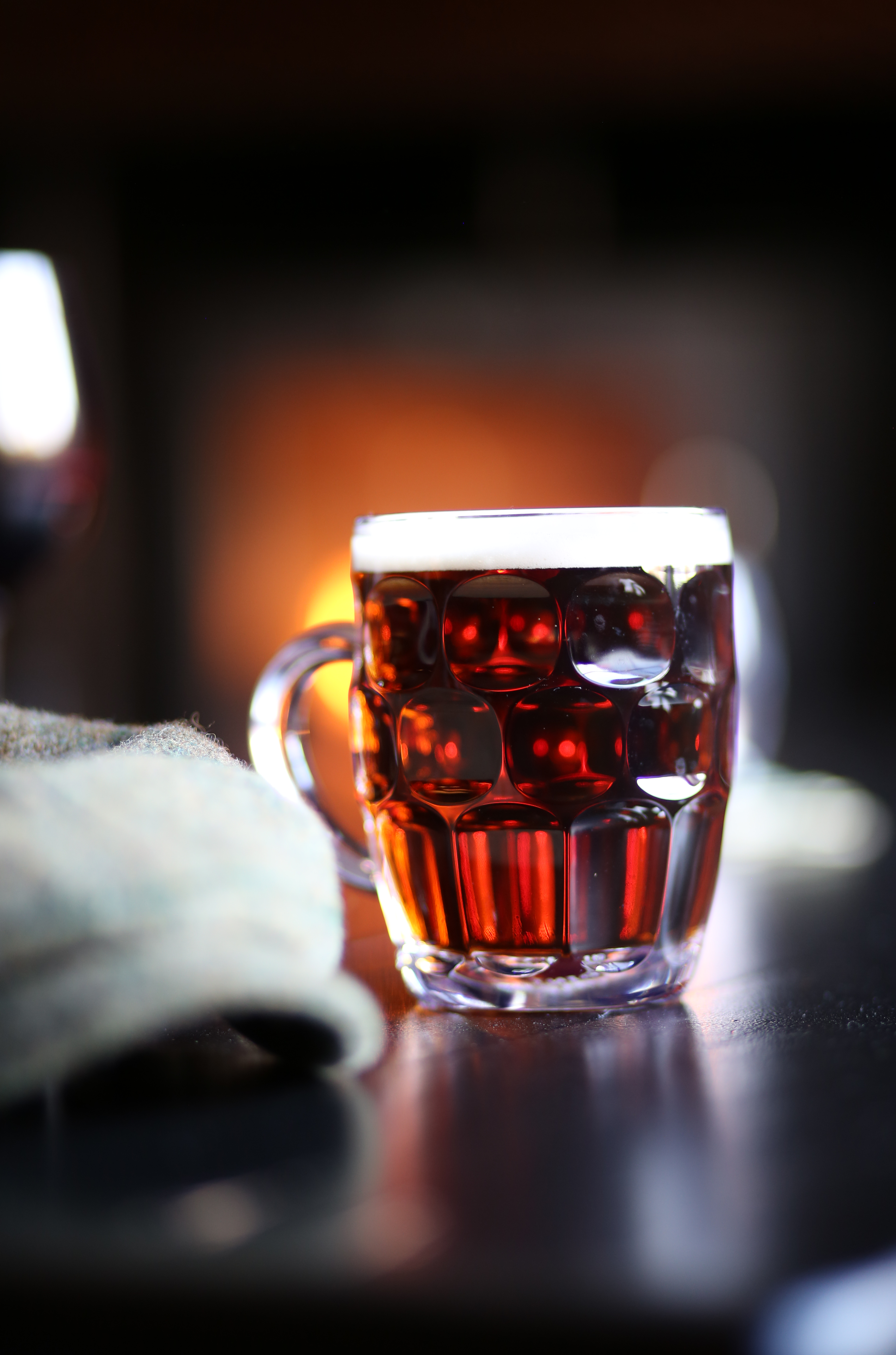 A well-kept pint of real ale at The Wheatsheaf